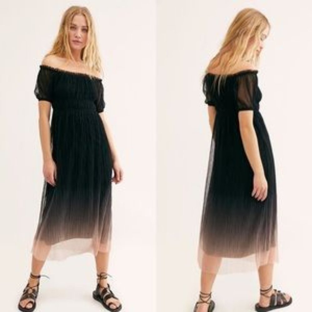 Free People Piper Ombre Midi Dress